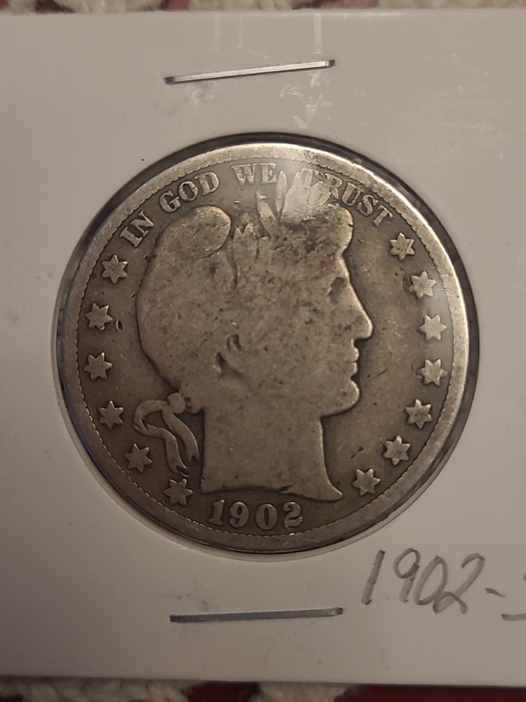 1902 S   BARBER HALF DOLLAR