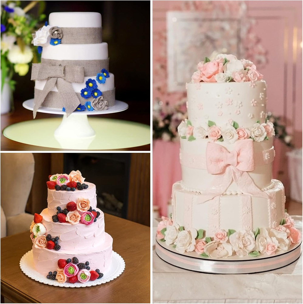 Cake Tier Stacking Kit Clear Cake Separator Plates Cake Dowels