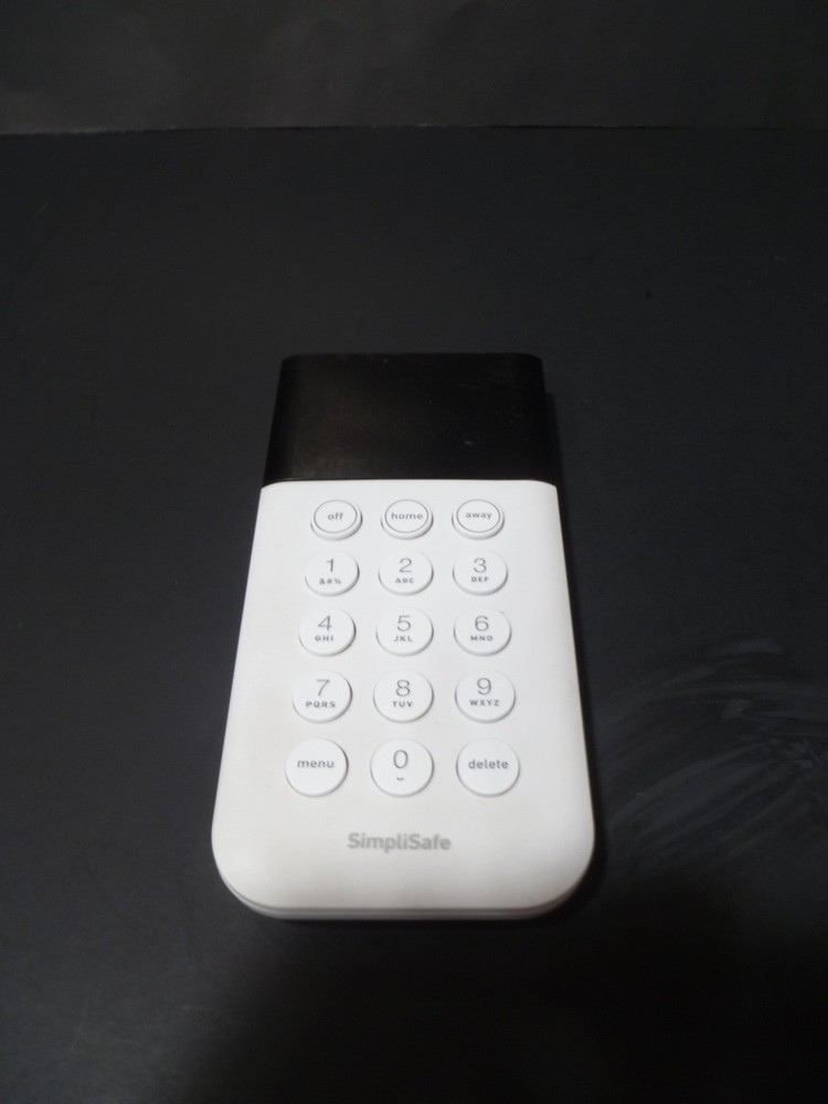 SimpliSafe SSKP3 Security Keypad Remote Wireless White