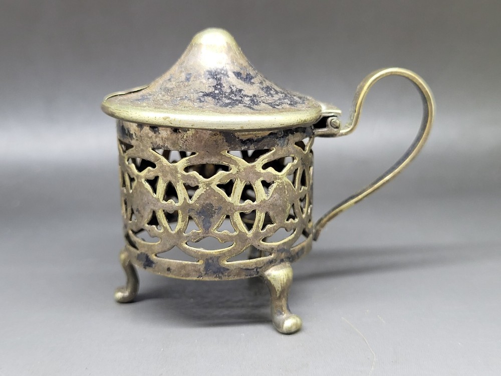 Vintage L&S EPNS Silver Mustard Pot