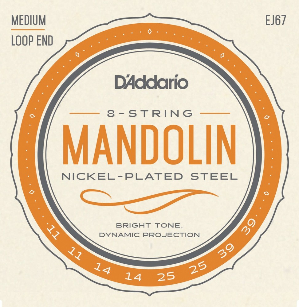D'Addario EJ67 Mandolin Strings Nickel Medium 11-39