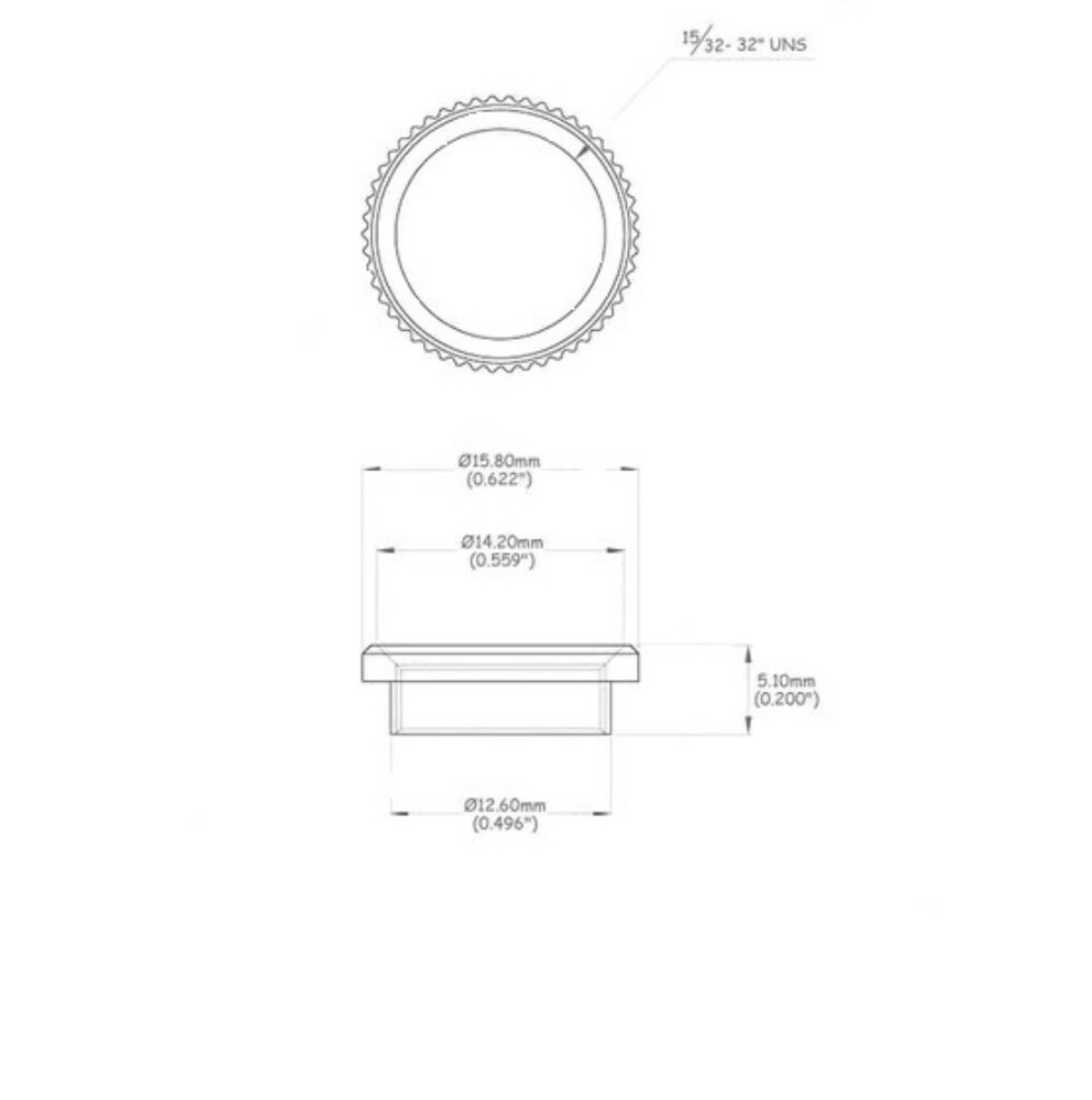 True Custom Shop® Deep Thread Nut for Gibson USA 3-way Switchcraft Toggle Switch