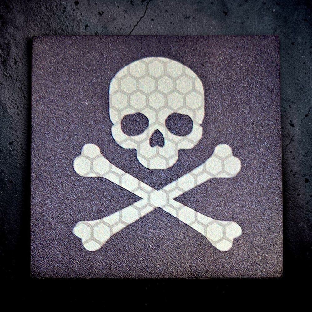 IR Patch 2x2" Skull & Cross Bones