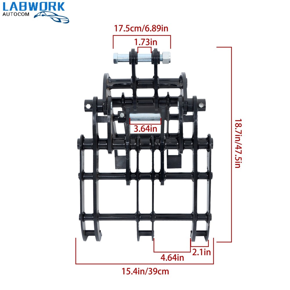 Mini Excavator Attachment Grapple Wide Opening Grabber for Small Diggers