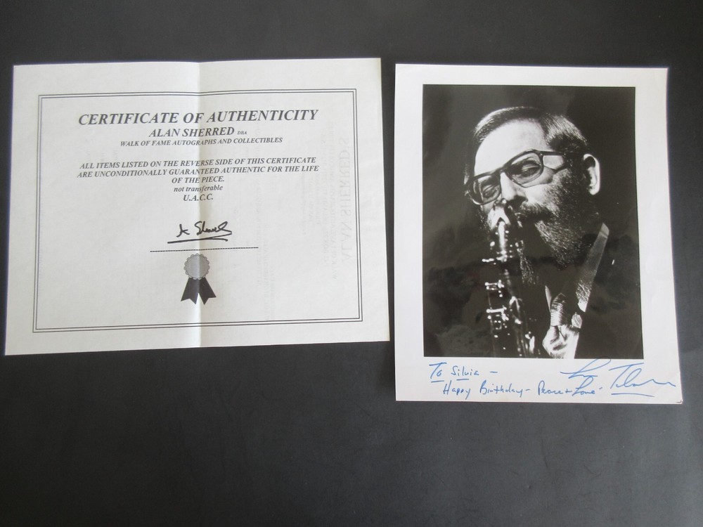 R. TABACKER AUTOGRAPH 8X10 with COA