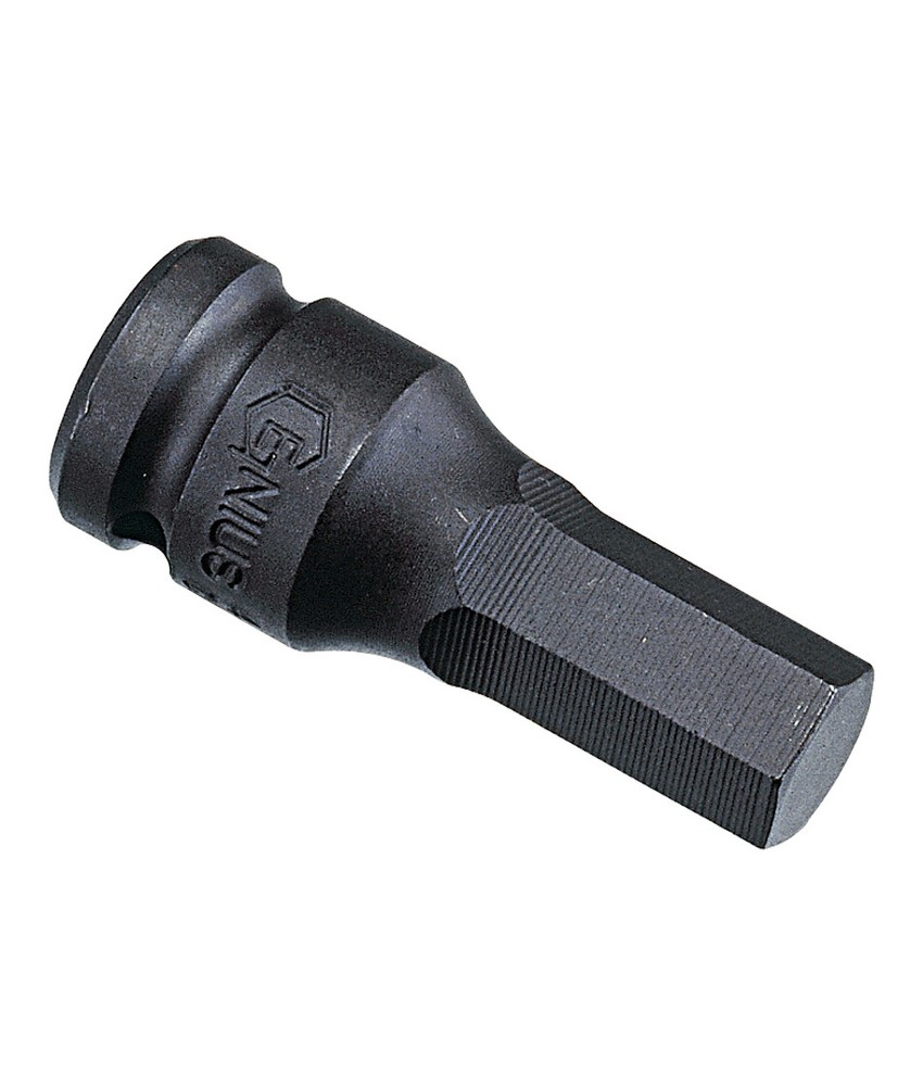 Genius Tools 3/8" Dr. 4mm Hex Impact Bit Socket, 60mmL (CR-Mo) - 346004