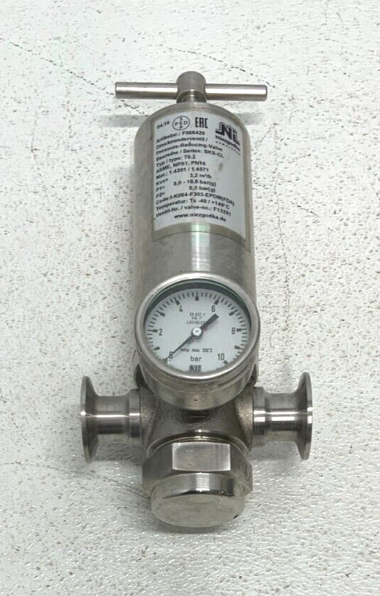 Niezgodka 70.2 F13291 Pressure Reducing Valve 2" PN16 .5 Bar Out 8-10 In 243J