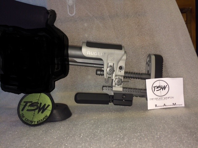 Adjustable Rifle Monopod Rail Mount carbon fiber foot