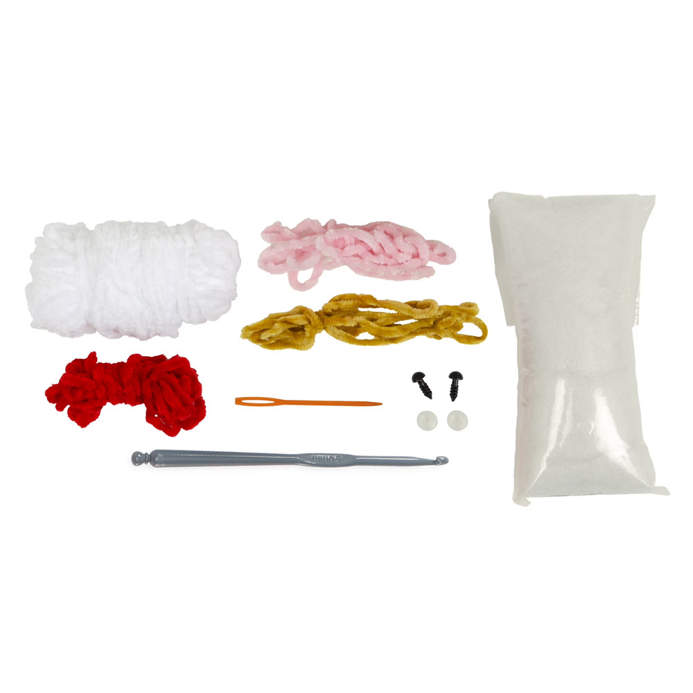 Create It Beginner Crochet Kit, DIY Crochet Starter Kit with Chenille Yarn, Chic