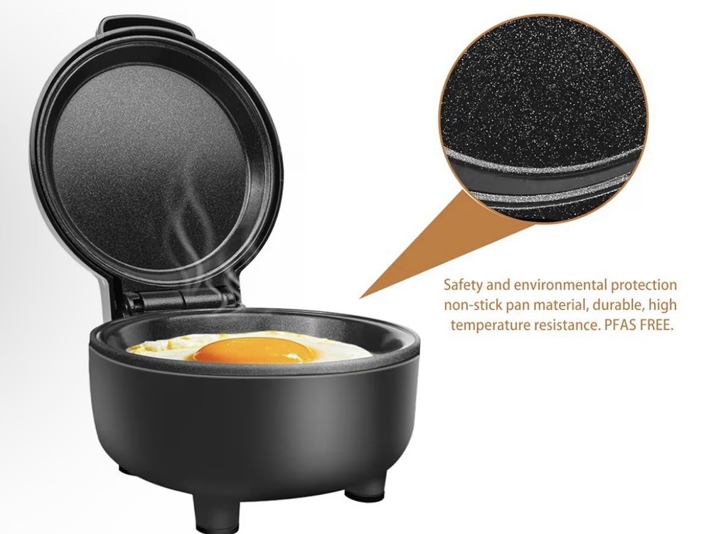 Smart Fried Egg Cooker, 6 Modes, Auto Off, Alarm, Nonstick Turquoise