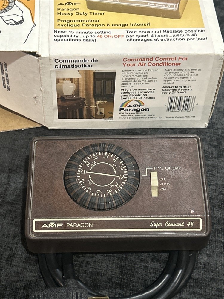 AMF Paragon Super Command 48 Setting Heavy Duty Timer