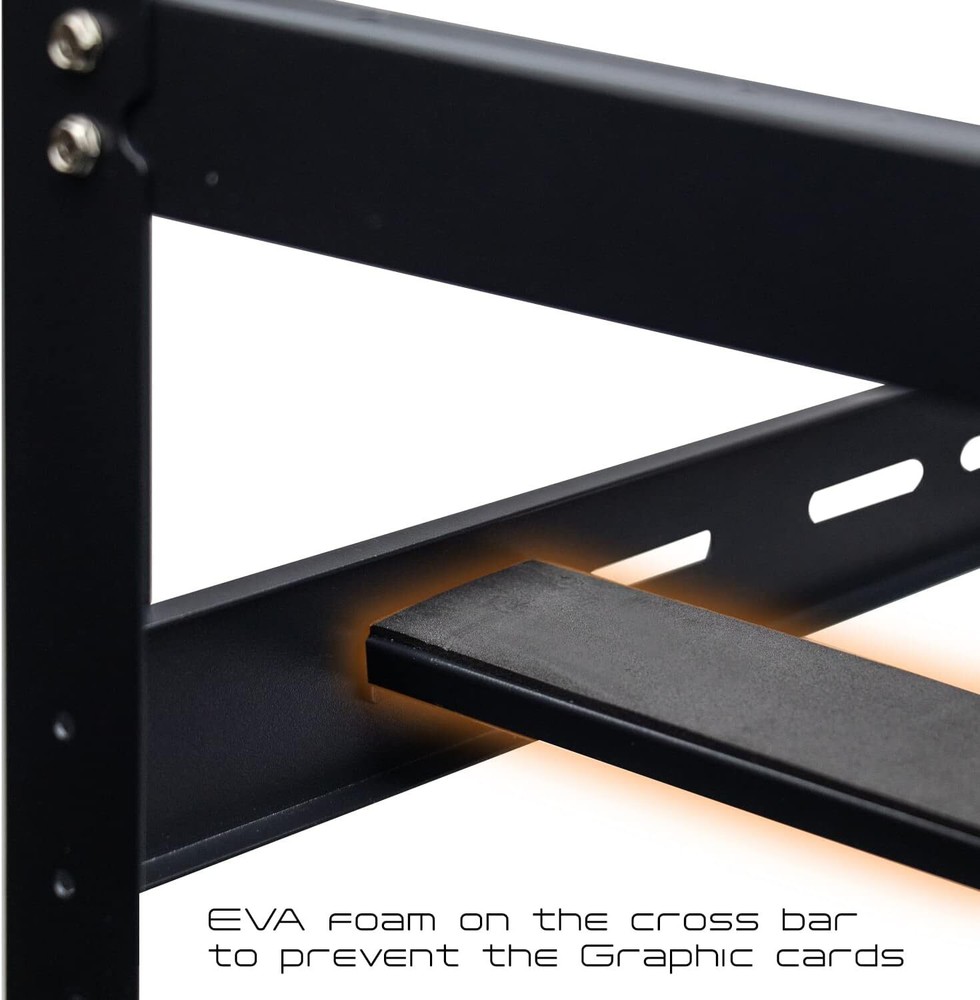 AAAwave The Sluice V2 12GPU Open Frame Mining Rig Frame Chassis