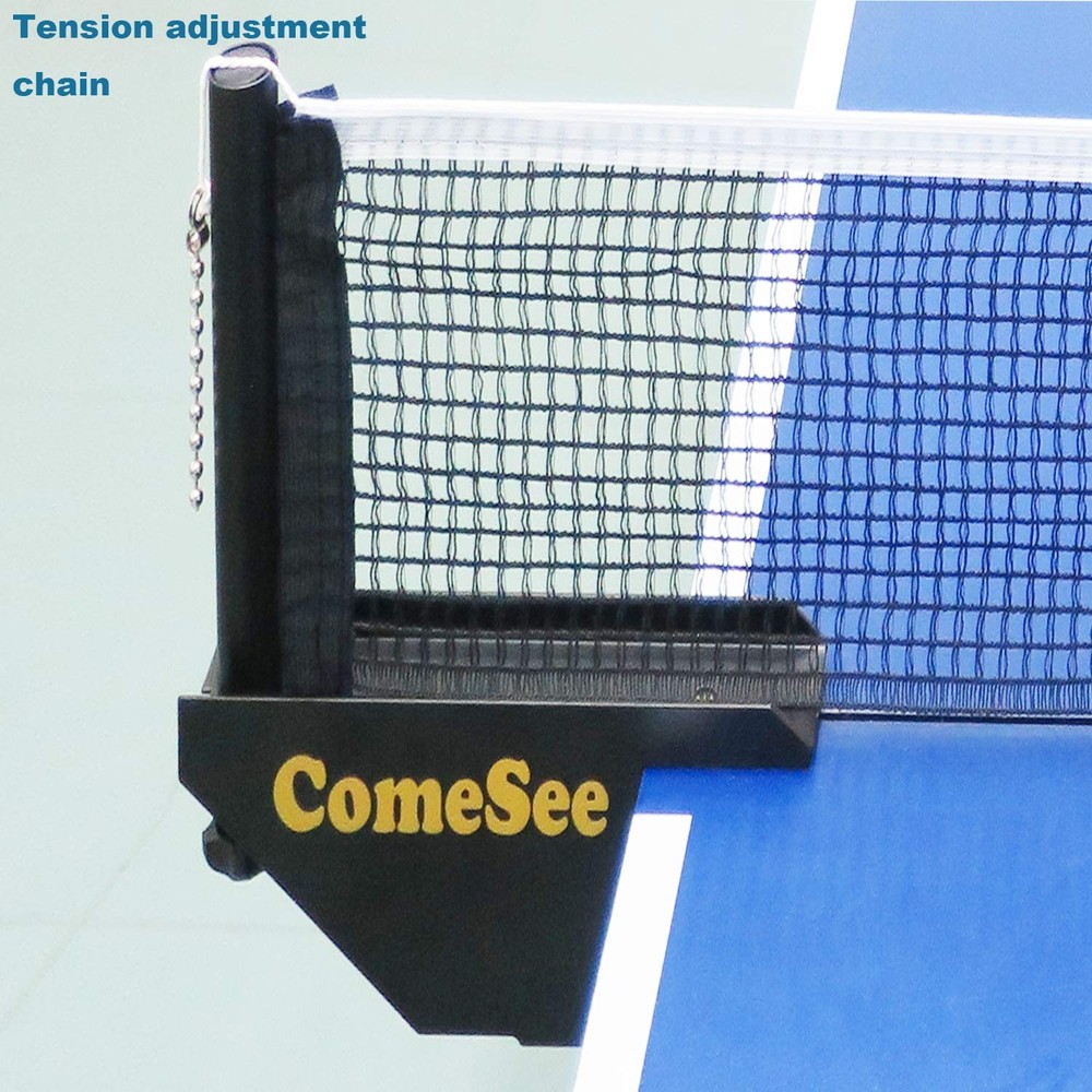 ComeSee Professional Table Tennis Ping Pong Net Post Set Standard, Black