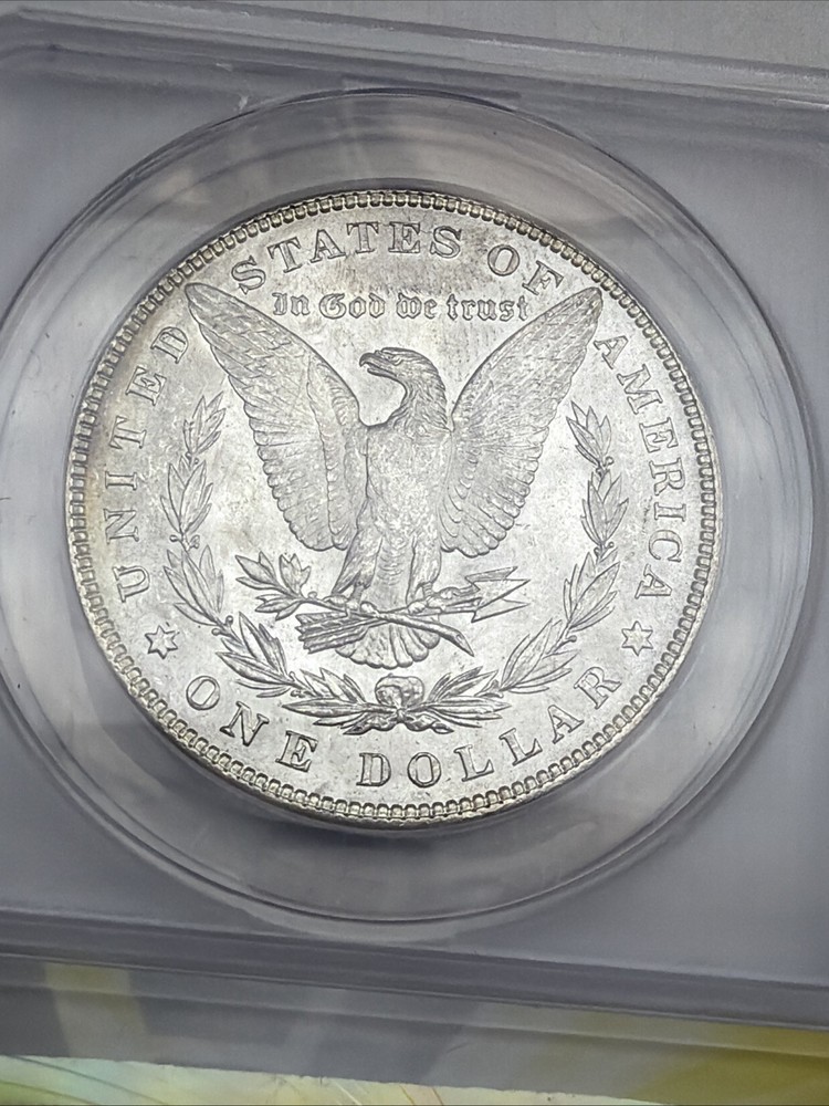 1884 Morgan Silver Dollar ANACS MS63 90% Silver
