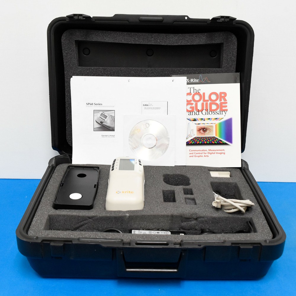 X-Rite SP64 Portable Sphere Spectrophotometer Lab values 4 print fabric physical