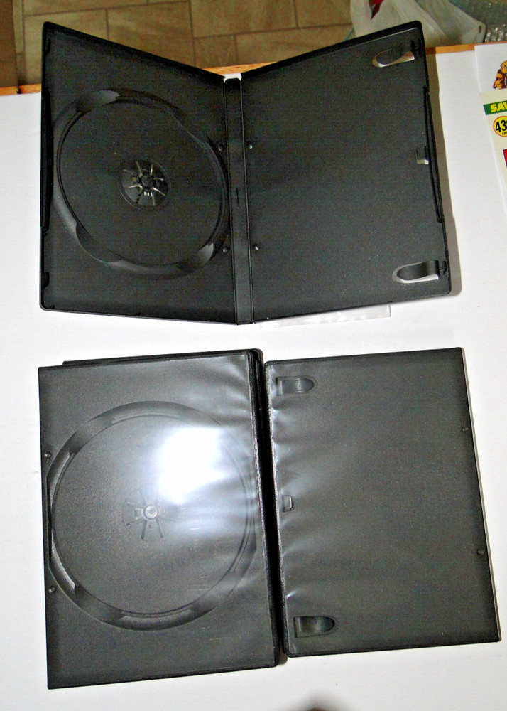 Standard Black DVD Single Disc Case 14mm Storage Shell (1 case)