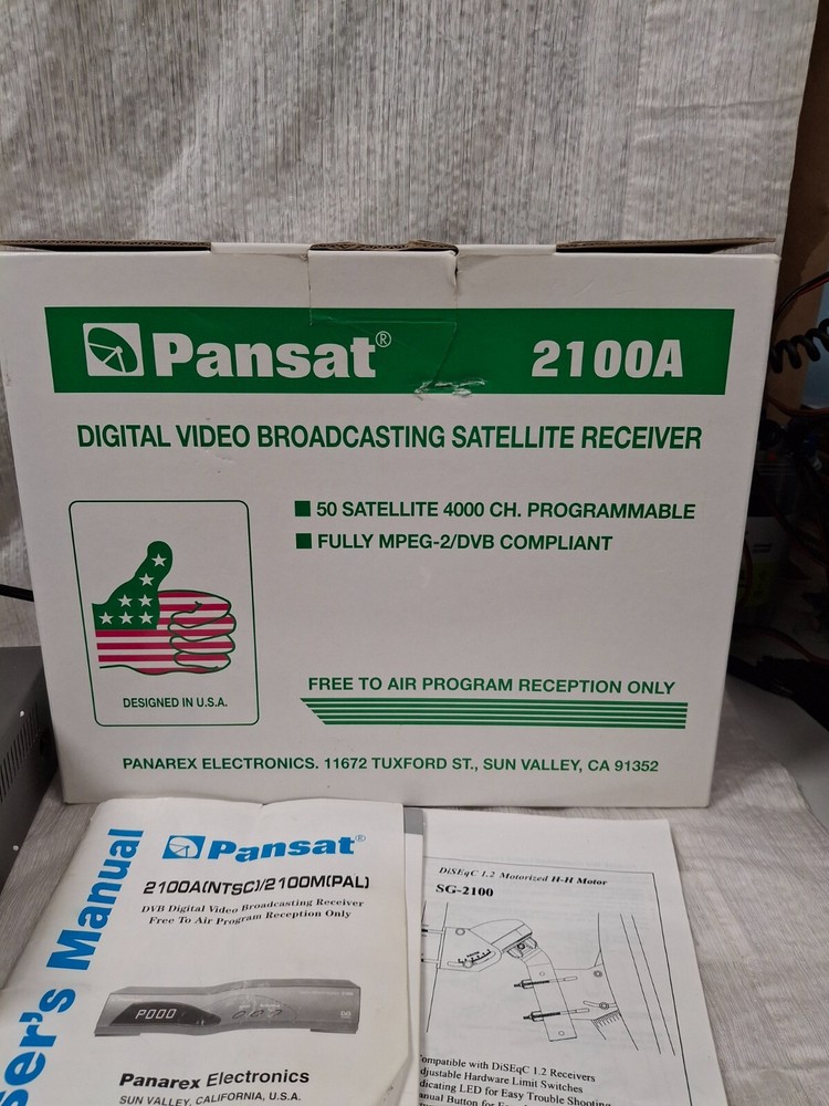 Pansat 2100A Digital Video Broadcasting Satellite Receiver in Box