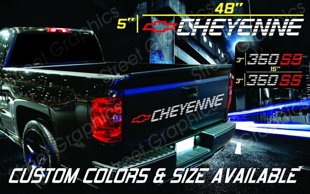 CHEYENNE BED DECAL SET (3PICES) Vinyl Decal Stickers graphics