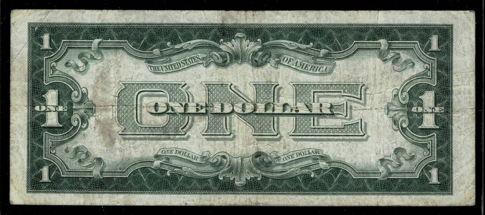 1928-B $1 SILVER CERTIFICATE NOTE~VF