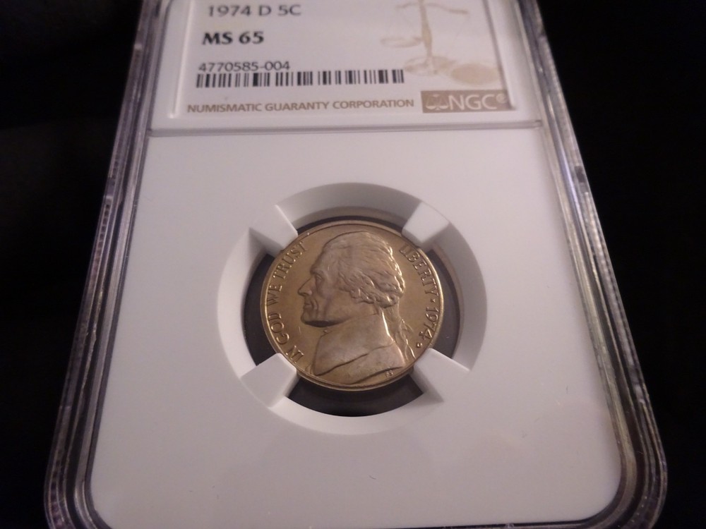 1974-D Jefferson Nickel NGC MS65