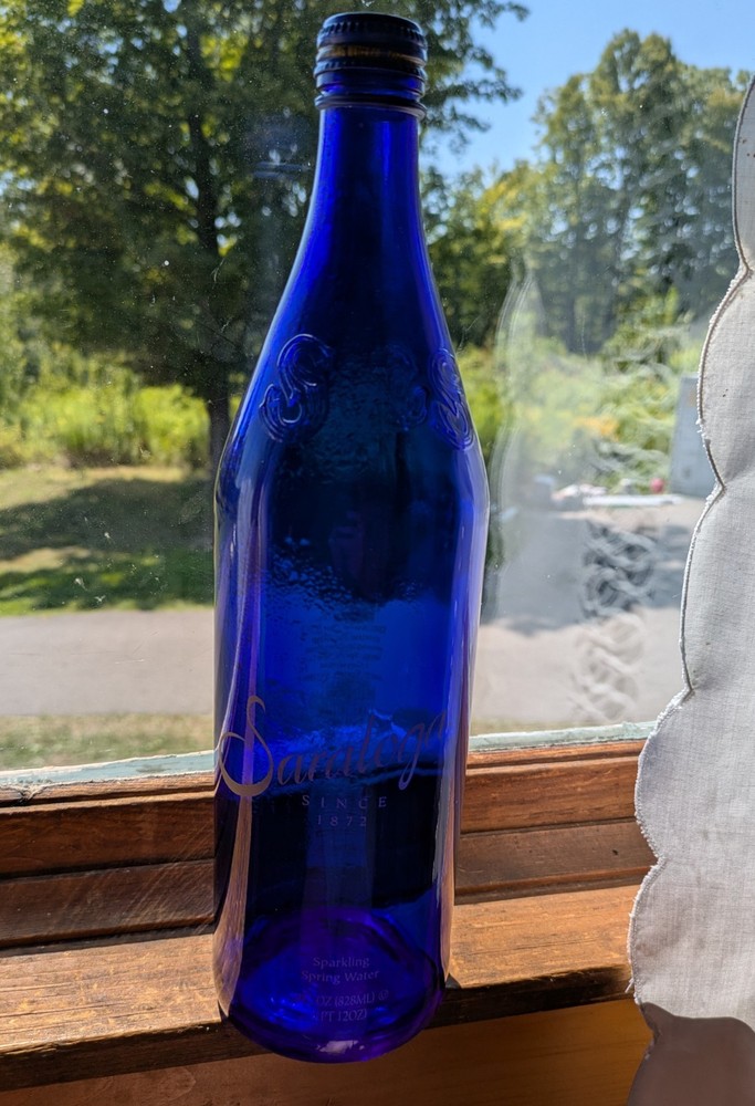 Saratoga Sparkling Spring Water Blue Bottle