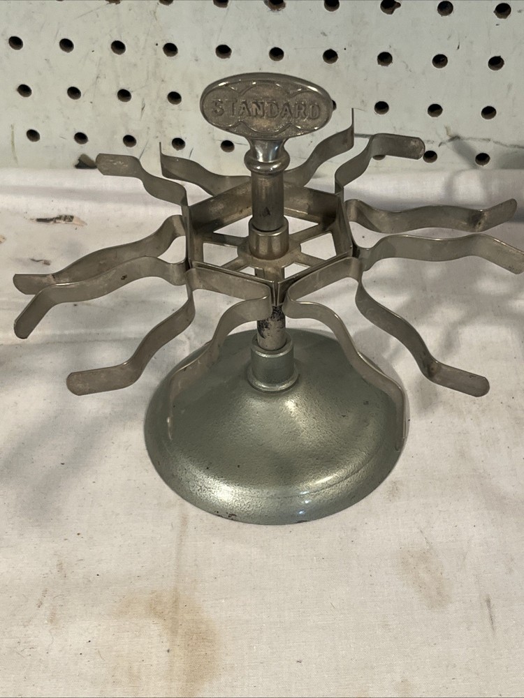 Vintage Standard 6 Rubber Stamp Holder Carousel Desk Accessory