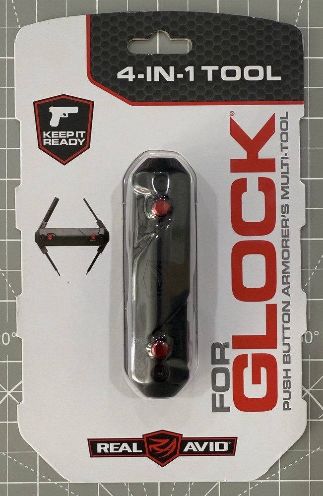New Original Real Avid 4-In-1 Multi Tool for Glock - Push Button Multitool