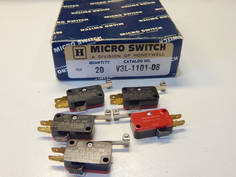 MICROSWITCH V3L-1101-D8 SNAP IN LIMIT SWITCH - YOU GET 1 SWITCH FAST SHIP