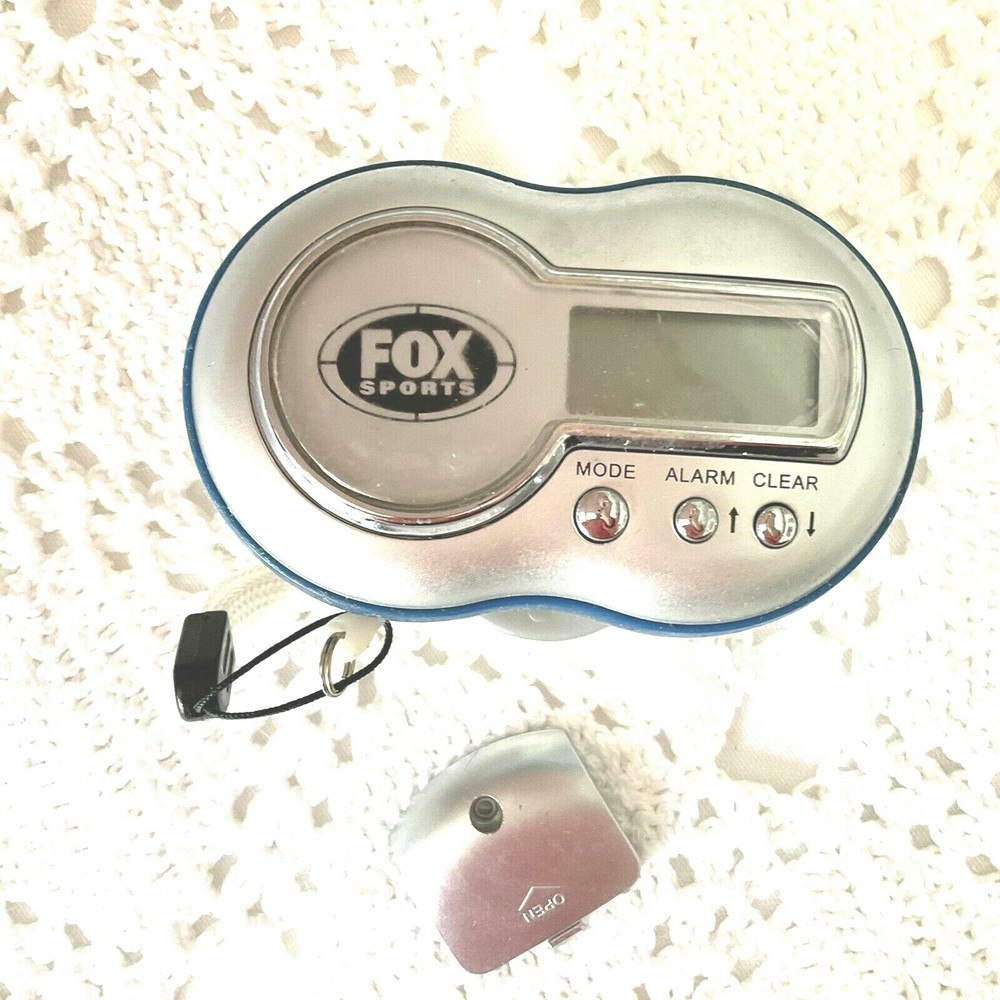 Fox Sports Fitness Talking Pedometer Multi-Function Panic Alarm Button Good Cond