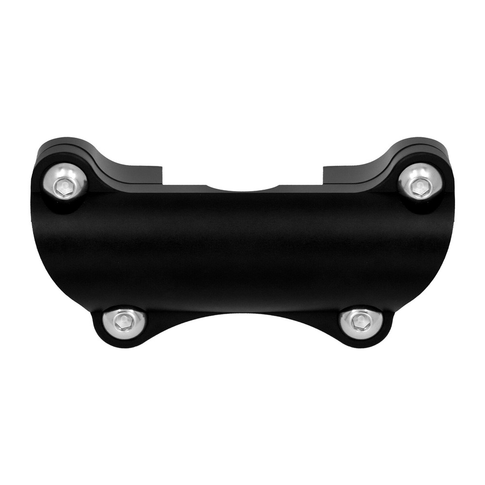 Black 1.25" Handlebar Riser Tip Clamp Kit 2" Large Fit For Harley