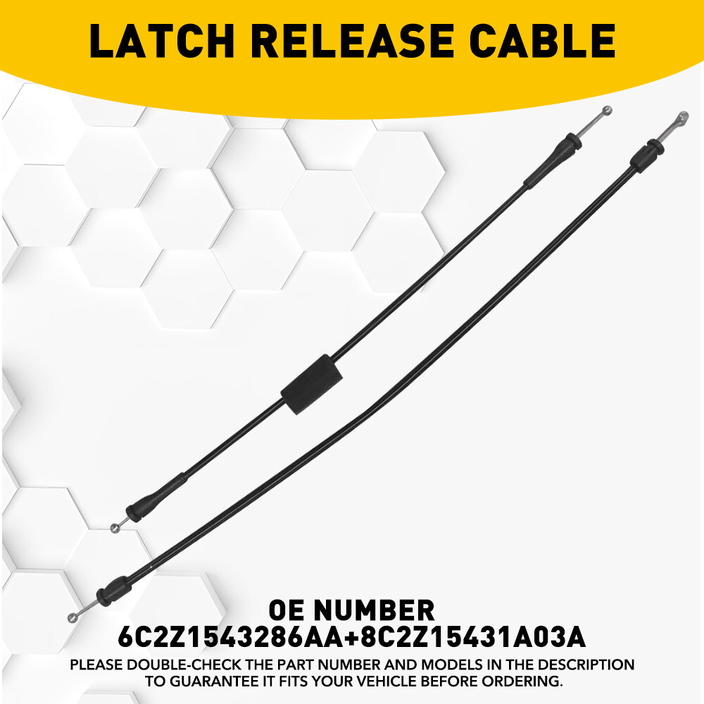 Left Side Hinged Door Latch Release Cable For 1992-2014 Ford E150 E250 E350 Van