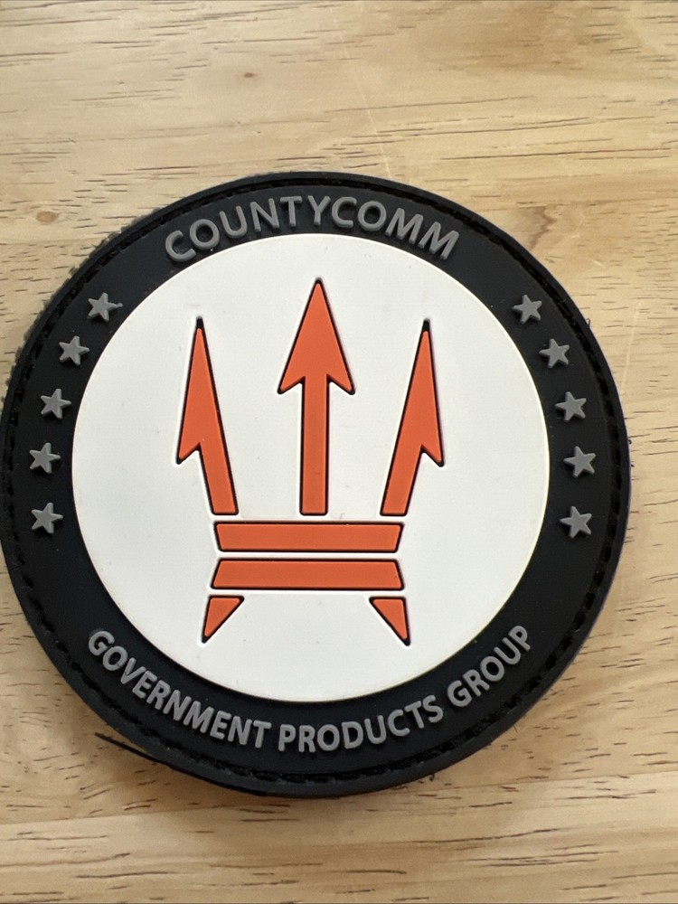 Countycomm Government Products Group hook n loop Patch 3” Circle Black
