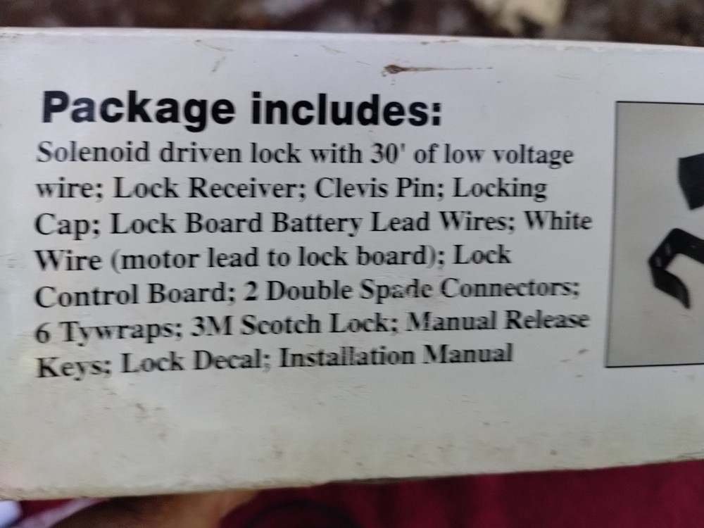 Mighty Mule Automatic Gate Lock for E-Z Gate And GTO/PRO NEW READ DESCRIPTION
