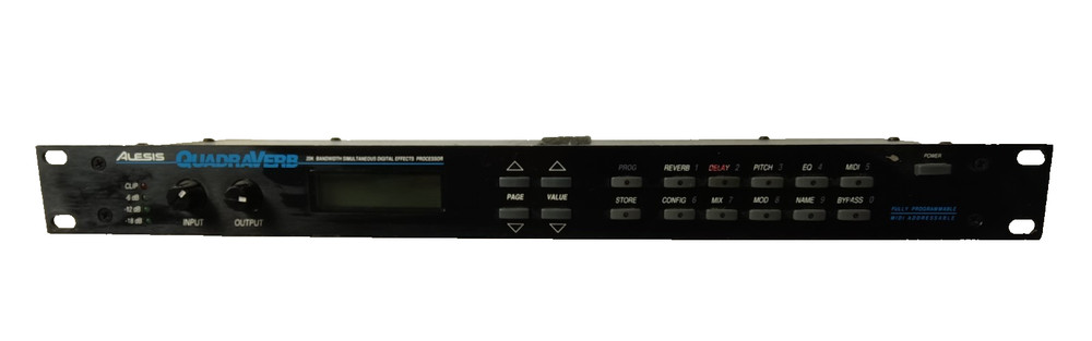 Alesis Quadraverb 20K Bandwidth Simultaneous Digital Effects Processor Rack