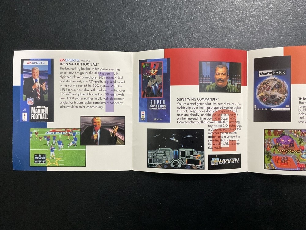 Electronic Arts EA Panasonic 3DO Insert Only