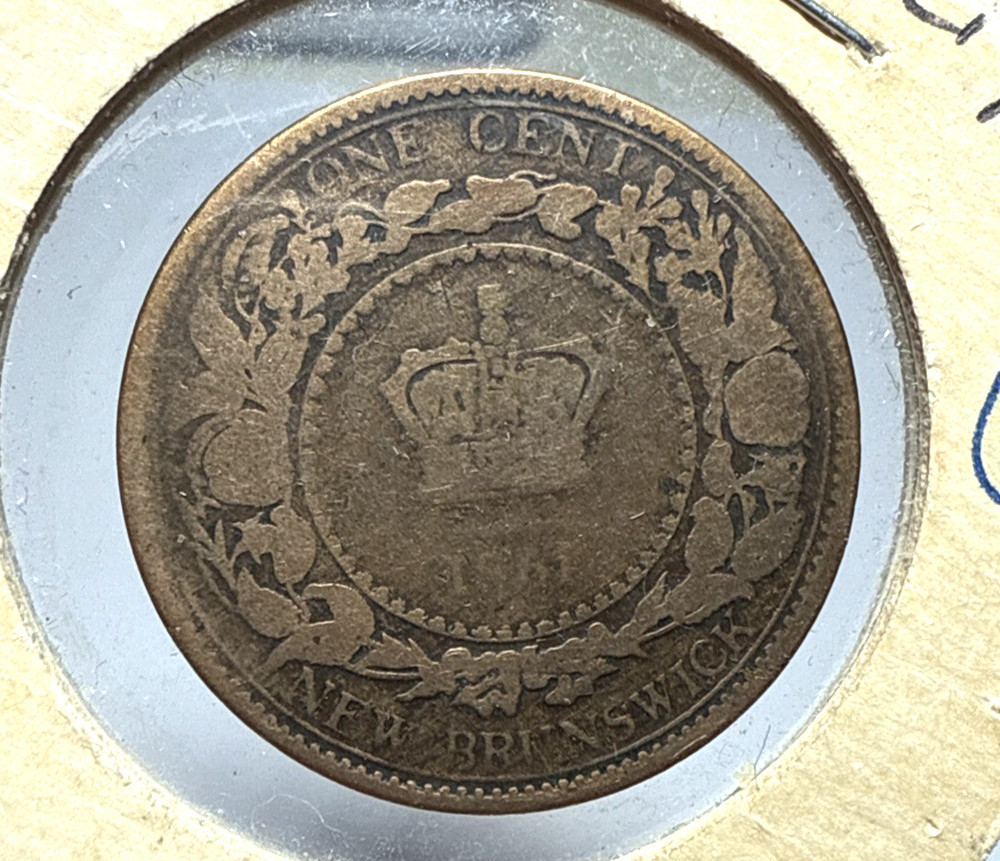1861 New Brunswick 1 Cent Copper KM#6