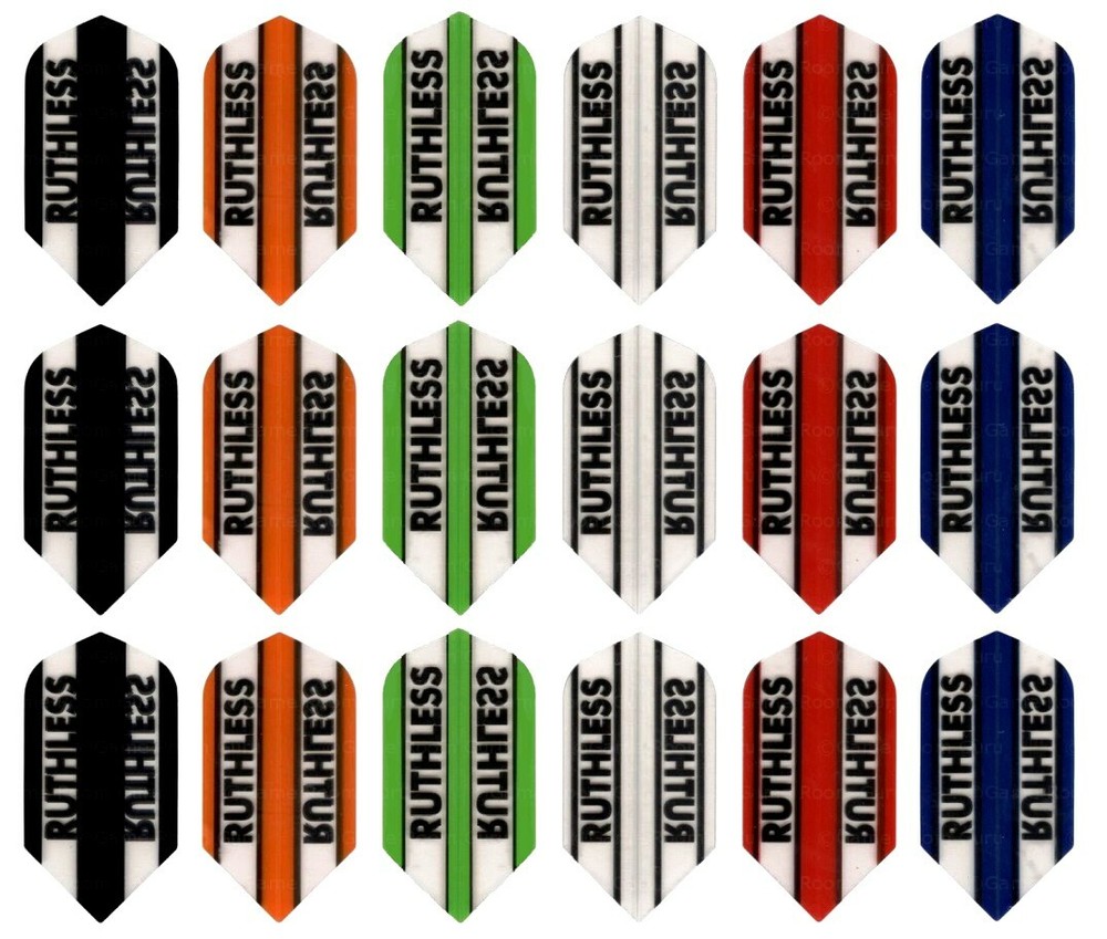 5 Sets Ruthless Slim Dart Flights - Ships w/ Tracking - Select Color
