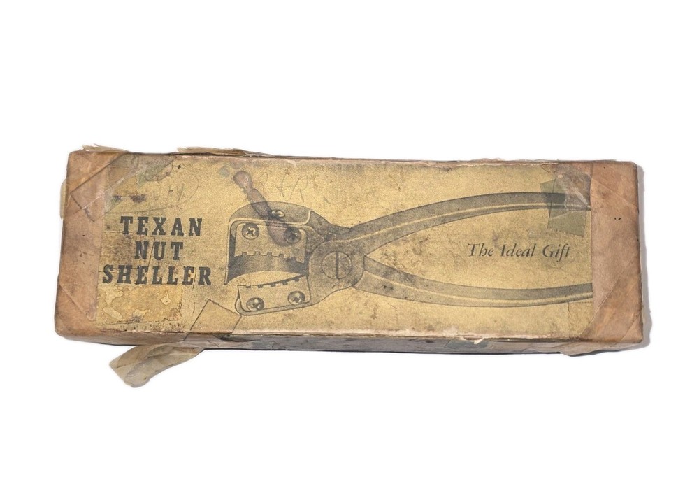 Vintage Texan Nut Sheller Nutcracker in Original Box