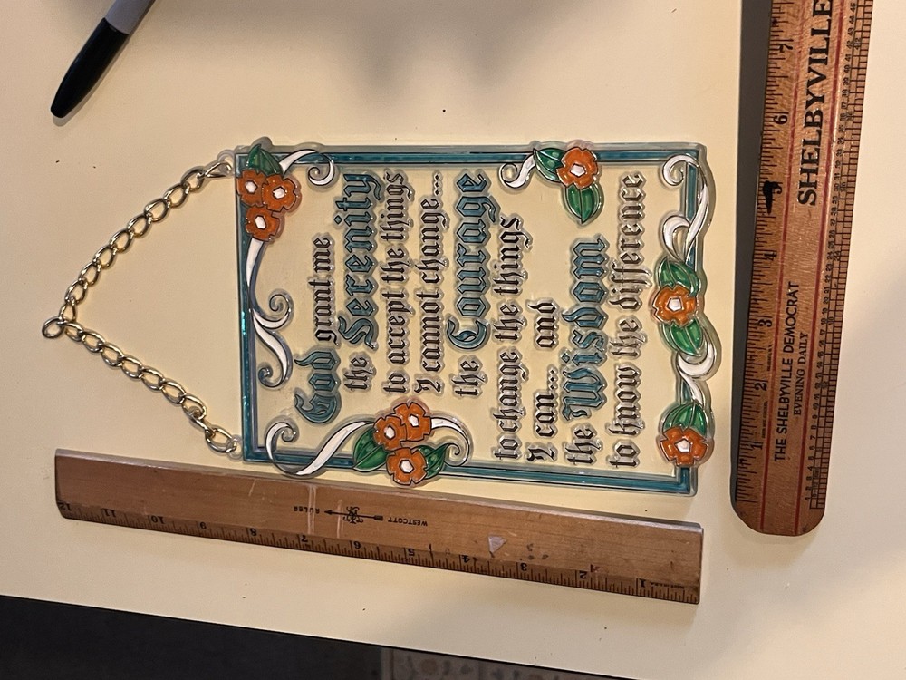 Serenity Prayer Sun Catcher