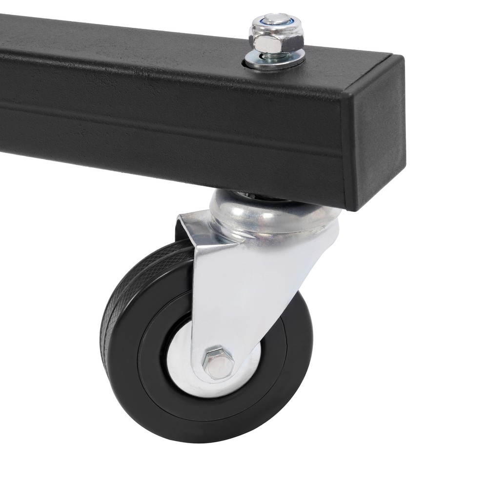 Foldable Topside Creeper Adjustable 48" - 66" Movable Ladder W/ 4 Wheels