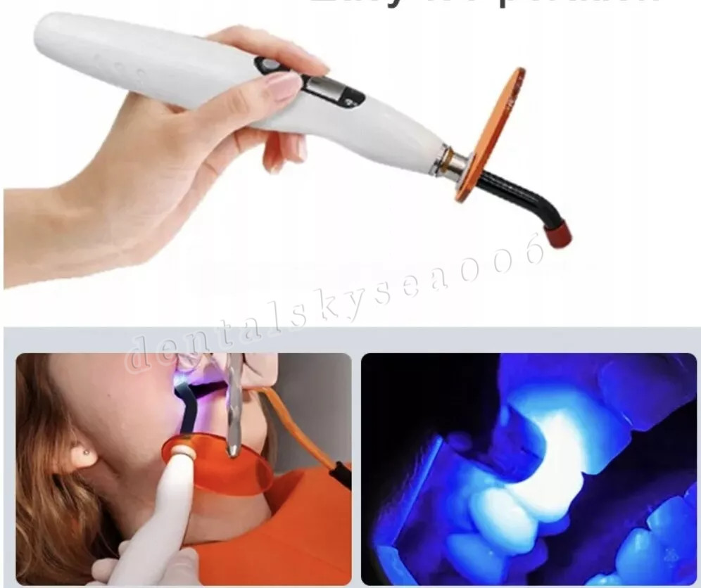 Dental Wireless LED.B Curing Light Lamp Cordless Adjustable Working Time USA