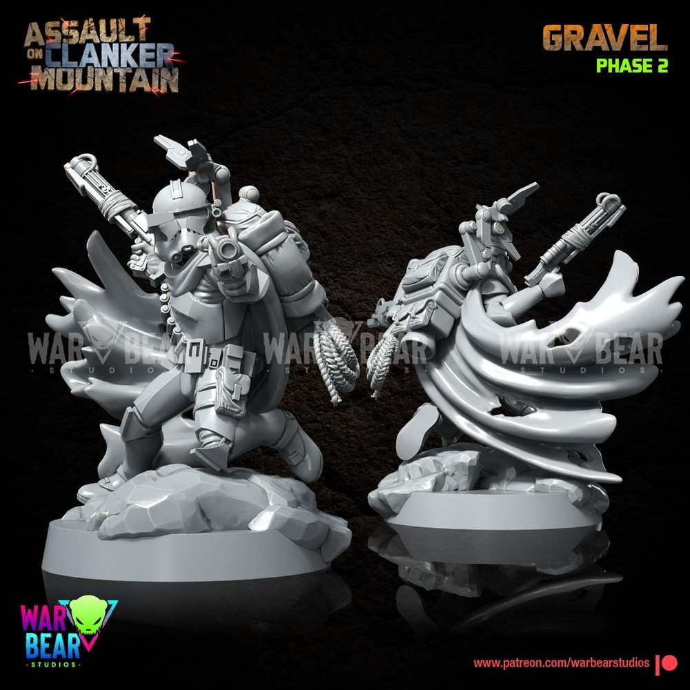 Star Wars Legion 3d printed - Clone Trooper Spec Ops Phase 2 Squad - UNIPART