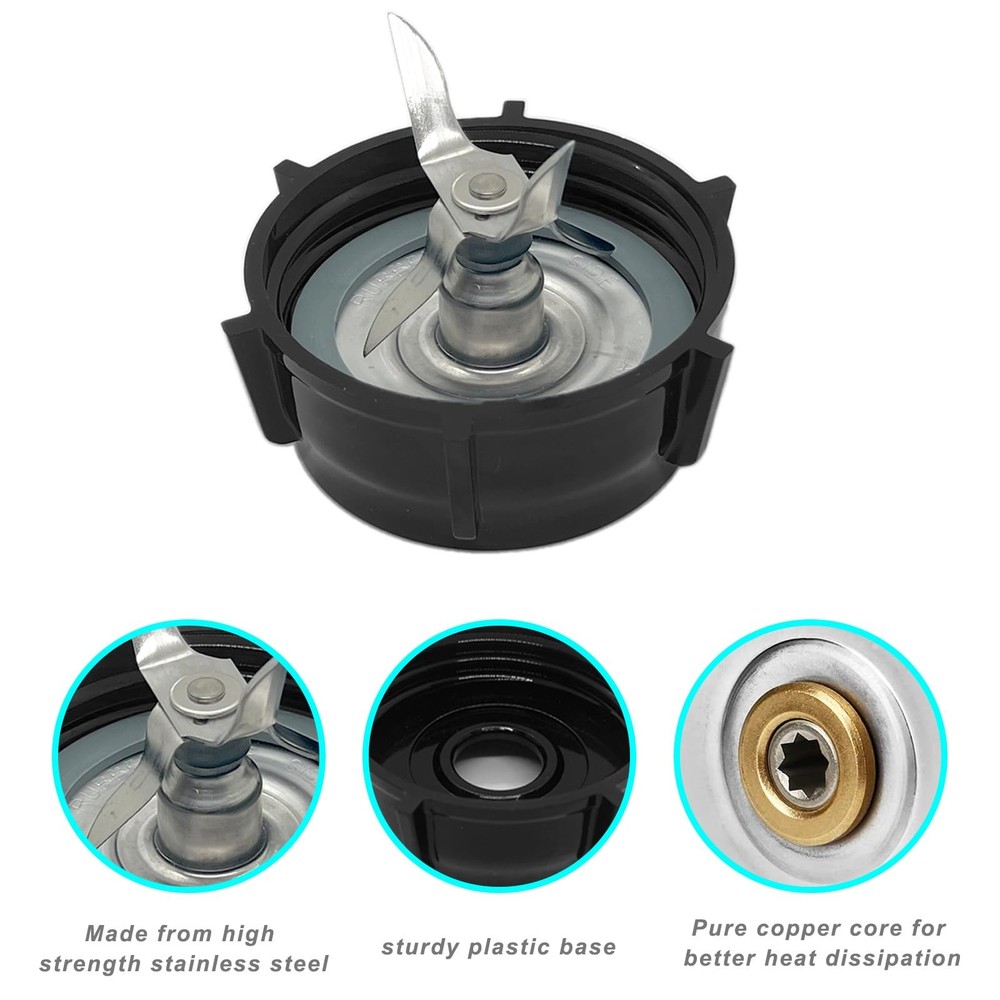 Blender Replacement Parts Blender Ice Crusher Blade with Jar Base Cap Coupling