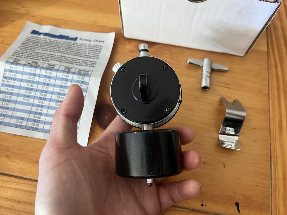 DrumDial Precision Drum Tuner Analog with Tuning Chart & Accessories