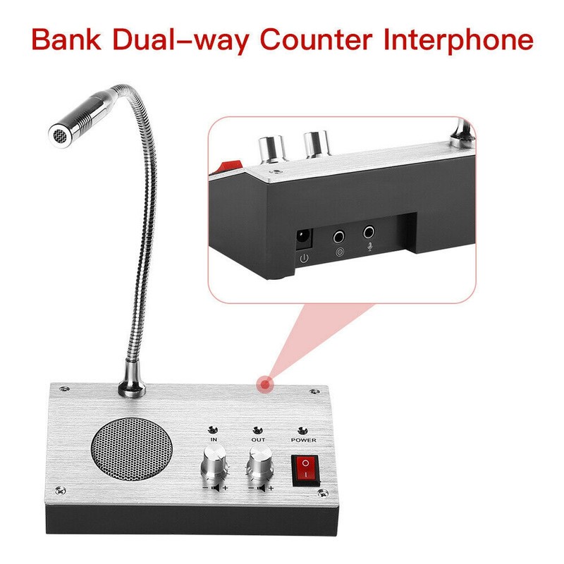 Window Speaker Two-Way Counter Intercom Speaker System Two-Way Voice Dialogue