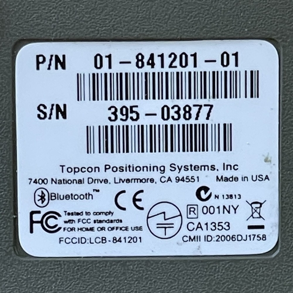 TOPCON GMS-2 GIS Receiver, No Power Supply, Untested