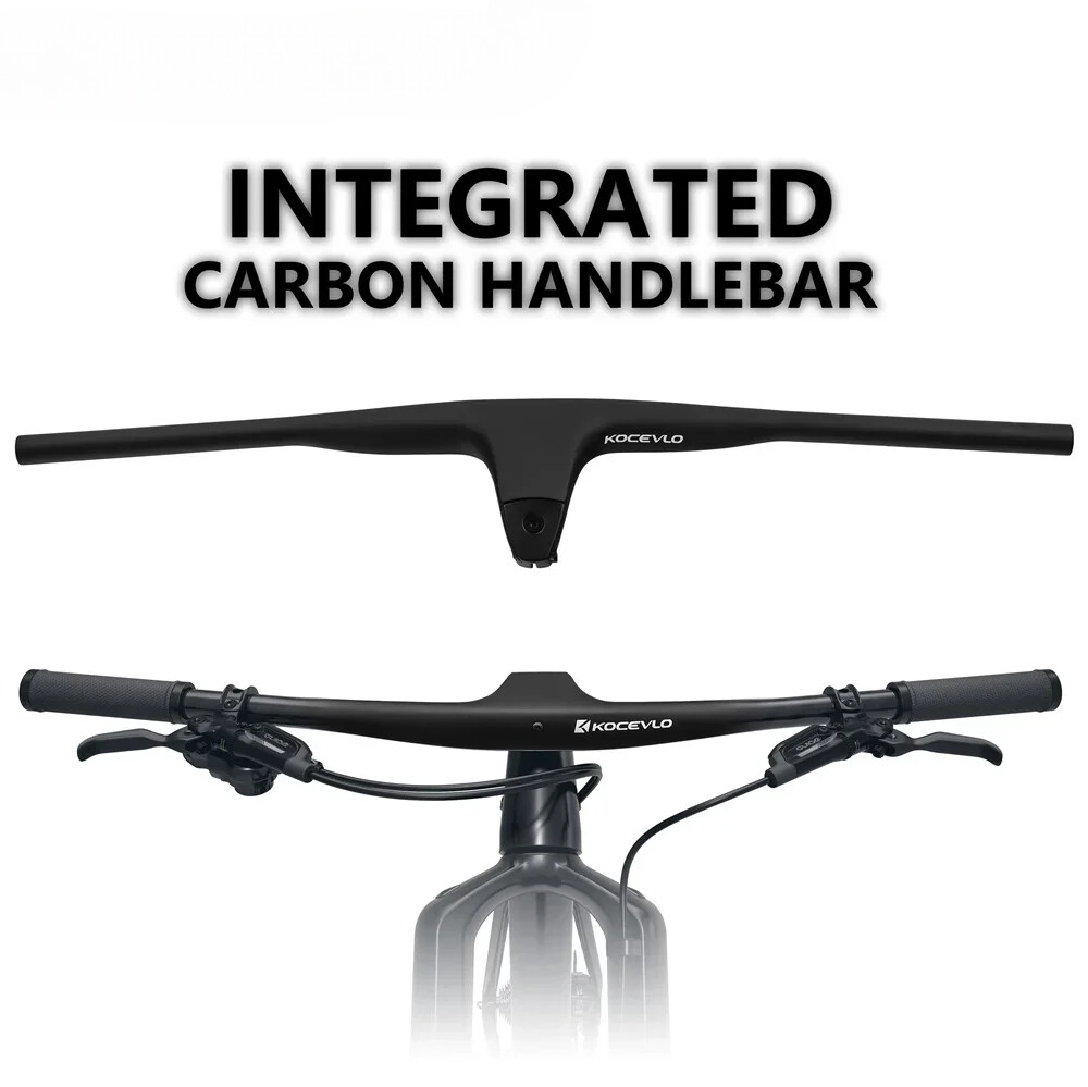 MTB Carbon Handlebar Negative 17° 50-90MM Efficient Integrated Handlebar 740MM