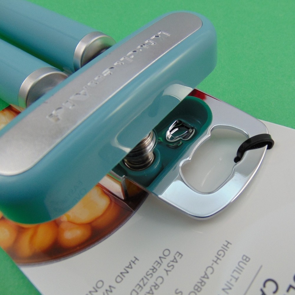 KitchenAid Multi-Function Can Opener w/ Bottle Opener w/ Ergonomic Handle Aqua