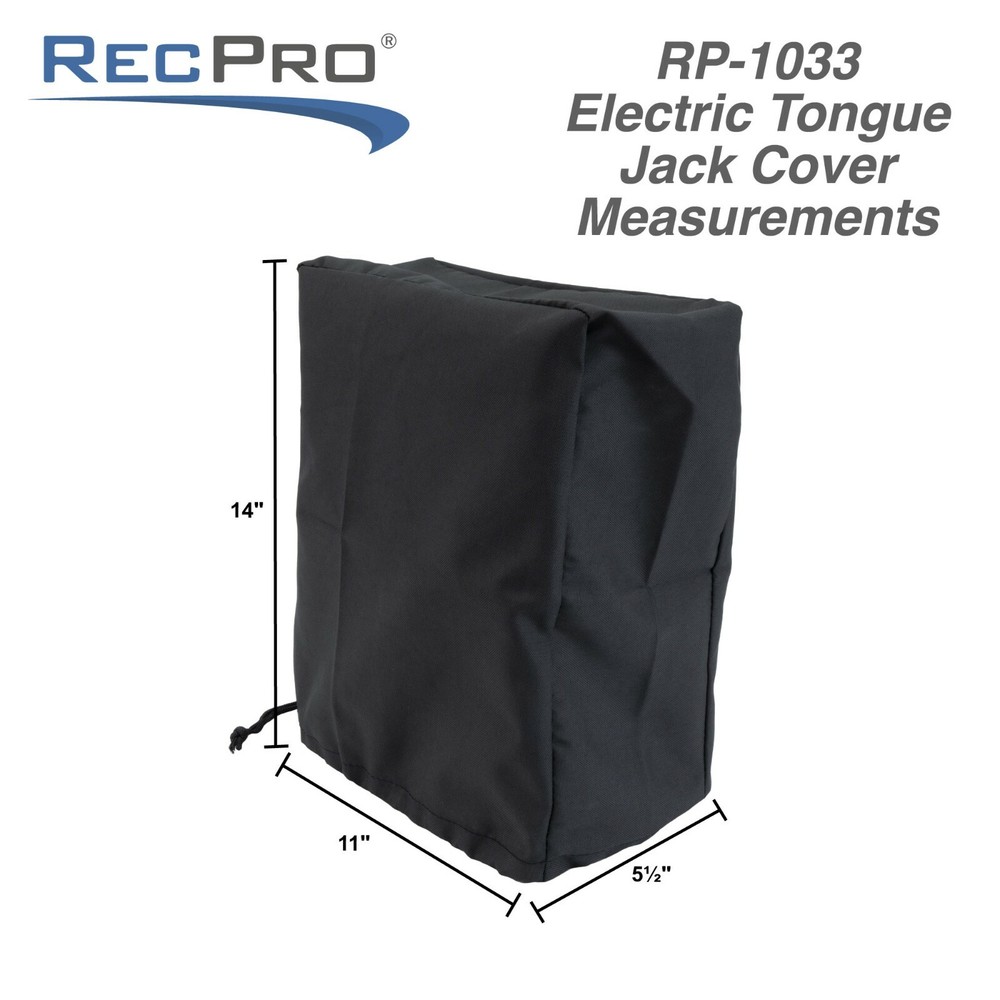 RV Electric Tongue Jack Cover Universal Protective Cover for Trailer Jacks