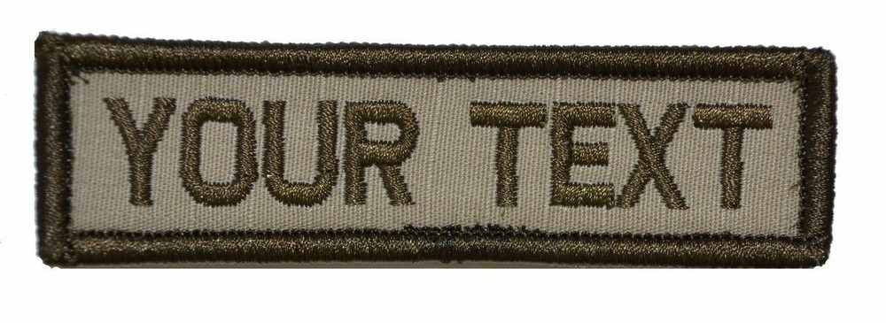 Custom 4x12 Military//Police Patch Hook Backing